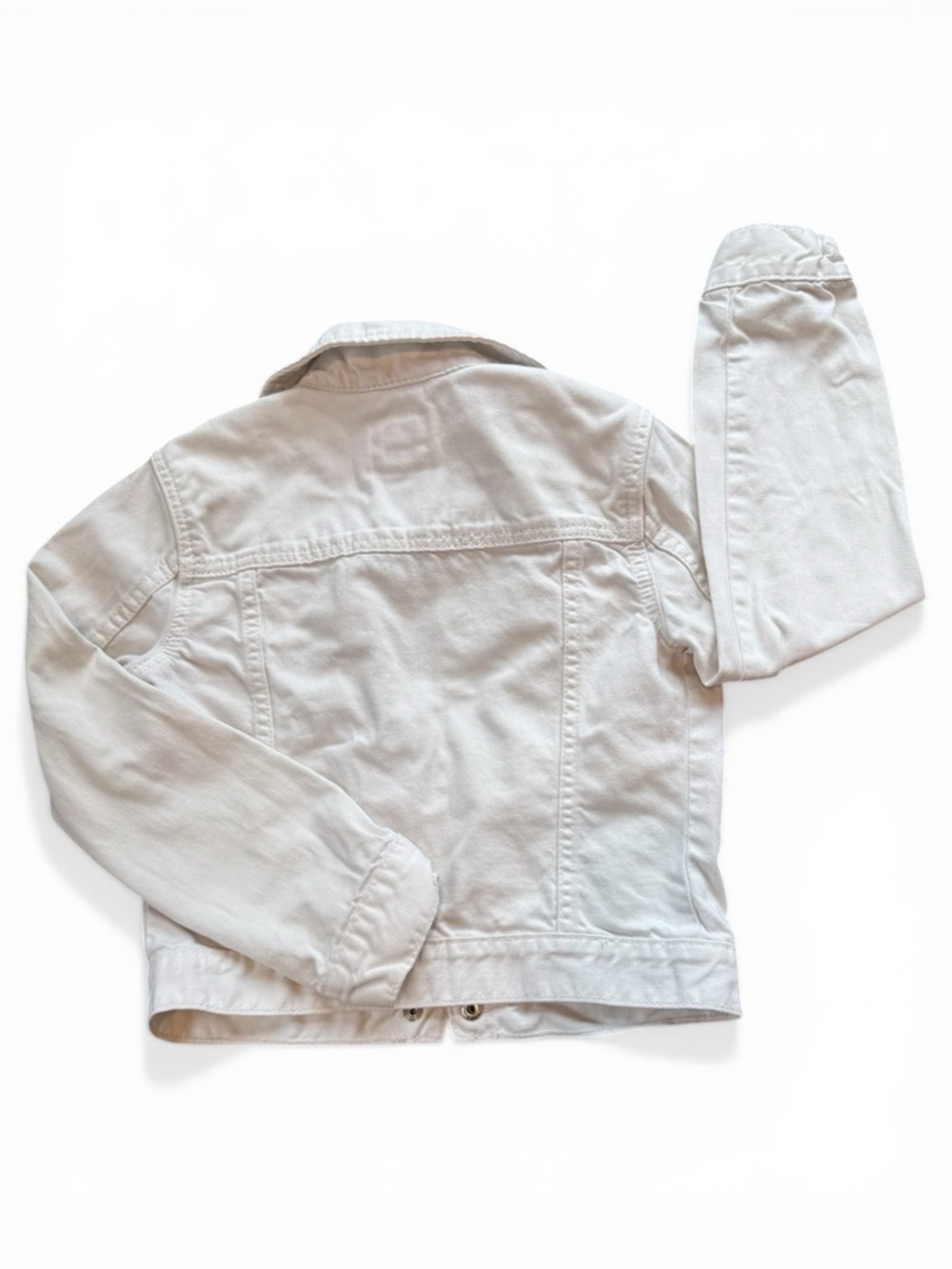 GAP Kids Off-White Denim Jacket - Picture 2 of 3